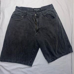 Black Denim Shorts
